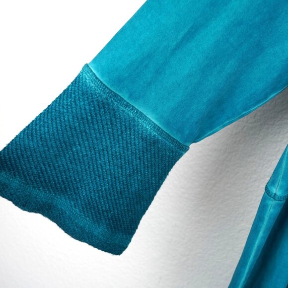 Soft Surroundings Teal Embroidered Beaded Tunic Dress Large‎ Boho Luxe - Picture 5 of 10